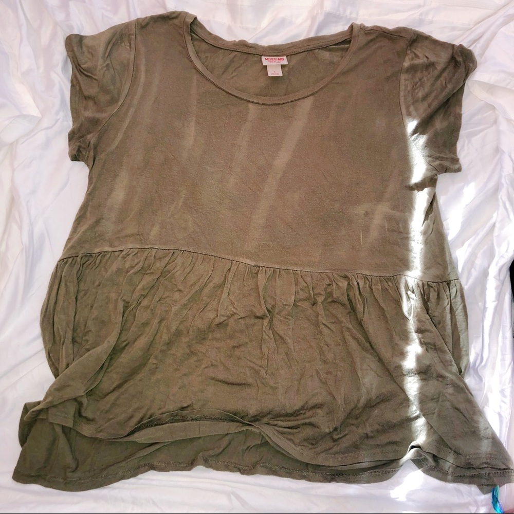 Army Green Babydoll Tee